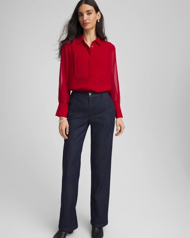 Pintuck Georgette Tunic - image 2
